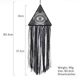 Black Dream Catchers for Kids Bedroom Handmade Lace Boho Wall Art Hanging Ornament Gift Living Room Dorm Decoration（2pcs）