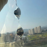 Bird Deterrent Wind Spinner Weather-Resistant Reflector Metal Double-Sided Highly Reflective Device for Indoor Outdoor Use Garden