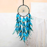 LED Lights Handmade Feather Dreamcatcher Wall Hanging Ornament Home Decor for Kids Children Girls Adults Bedroom Birthday Gift