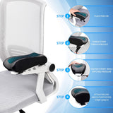 2pc  Ergonomic Armrest Pads- Office Chair Arm Rest Cover Pillow - Elbow Support Cushion for Computer, Gaming and Desk Chairs