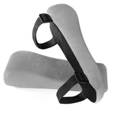 2pc Memory Foam Arm Rest Office Chair Armrest Pads and Elevated Sloped Armrest - Universal Cushion Covers for Armrest and Elbow Relief