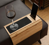 Sofa Arm Tray Table for Couch Flexible/Foldable Sofa Tray  Rotating Phone Holder Couch Arm Table Perfect