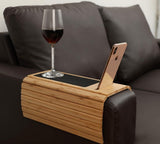 Sofa Arm Tray Table for Couch Flexible/Foldable Sofa Tray  Rotating Phone Holder Couch Arm Table Perfect