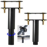 2Pcs Adjustable Height Center Support Leg for Bed Frame, Bed Center Slat heavy Support Leg, Extra Durable Steel Furniture