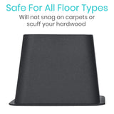 4pc Bed Risers Heavy Duty - Bed Lifts Risers - Dorm Bed Risers for Bed Frame - Leg Extension Elevator - Stackable Platform Blocks