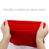 2 PCS Red Hat Dining Chair Slipcovers，Christmas Chair Back Covers Kitchen Chair Covers for Christmas Holiday Festival Decoration