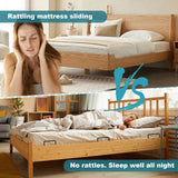 2 PCS Mattress Retainer Bar, Mattress Slide Stopper, Metal Mattress Mattress Gaskets for Wooden Bed Frame, Keep Mattress