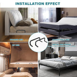 2 PCS Mattress Retainer Bar, Mattress Slide Stopper, Metal Mattress Mattress Gaskets for Wooden Bed Frame, Keep Mattress