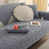 Knitted Throw Pillow Round Couch Pillow Sofa Cute Cushion Handmade Pompoms Decorative Plush Pillow (Beige)