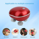 Cat Massager, Electric Pet Massager for Indoor Cats and Dogs with 4 Rotatable Massage Heads, Three Modes Cordless Head Massager