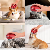 Cat Massager, Electric Pet Massager for Indoor Cats and Dogs with 4 Rotatable Massage Heads, Three Modes Cordless Head Massager