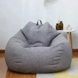 Bean Bag Chair Cover for Kids Adults (No Filler), Soft Lazy Sofa Bed Cover Washable Storage Bean Bag Cover for Living Room-2pcs