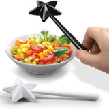 Two-Pack, Halloween, Christmas Kitchen Accessories(black&white)Salt and pepper shaker magic wands Duo salt / pepper