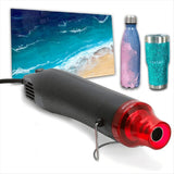 Bubble Removing Tool for Epoxy Resin and Acrylic Art, DIY Glitter Tumblers, Specially-Designed Heat ,US Plug