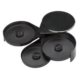 3 Tier Bar Glass Rimmer Bartender Tool | 3-Layer Plastic Cocktail Seasoning & Dip Box with Labeled Compartments | Food-Safe ABS for Home, Student, or Professional Use | 1-Pack