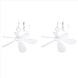 2X Silent 6 Leaves USB Powered Ceiling Canopy Fan Hanging Fan for Camping Bed Dormitory Tent,2x usb Hanging Fan,White