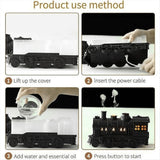 USB Humidifier 300ml Train Shaped Essential Oil Diffuser with Quiet Cool Mist 2 Lighting & 2 Mist Modes Aromatherapy A
