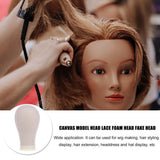 Durable Black Polyurethane Display Wig Manikin Head for Salon Store and Mall Use