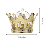1Set Crown Shaped Golden Candy Box, Strong and Beautiful for Special Occasions