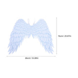 Angel Floating Wings Costume With Elastic Straps Party For Women Adults Cosplay Performance White