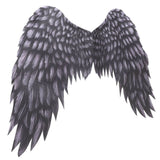 Black Cosplay Party Wings, Nonwoven Fabric Costume Accessory, 1 Pack for , Dress Up, Photo Props