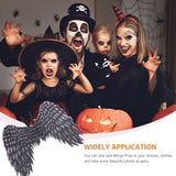 Black Cosplay Party Wings, Nonwoven Fabric Costume Accessory, 1 Pack for , Dress Up, Photo Props