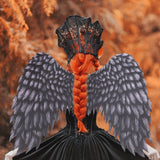 Black Cosplay Party Wings, Nonwoven Fabric Costume Accessory, 1 Pack for , Dress Up, Photo Props