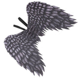 Black Cosplay Party Wings, Nonwoven Fabric Costume Accessory, 1 Pack for , Dress Up, Photo Props