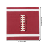20pcs Football Themed Paper Napkins for Sports Parties Brown