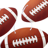 Football Birthday Banner Light Brown Themed Party Decor 5Pcs
