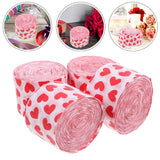8 pcs Heart-Shaped Crepe Paper Streamers Garland for Wedding, Valentine’s Day, Party & Romantic Home Decoration