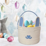 Easter Basket, Easter Baskets for Kids, Small Easter Gift Basket Empty for Boys Girls Toddler, Easter Egg Hunt Bunny Basket