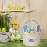 Easter Basket, Easter Baskets for Kids, Small Easter Gift Basket Empty for Boys Girls Toddler, Easter Egg Hunt Bunny Basket