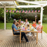 American USA Bunting Banner, Flag 8.3 x 5.5 Inch, Full String 22.3 Feet, Decorations for Bar, School, Festival Events Celebration, 4th of July Patriotic Decoration