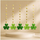 St Patrick's Day Clover Themed Pendant Decor for Home and Party Use