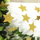 2m Star Garland Bunting Christmas Hanging Paper Garlands for Birthday Home Wedding Parties Decor (Golden)