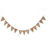 Hessian Bunting Banner Multicolor 1 Set 7.1 In X 5.5 In Each Flag