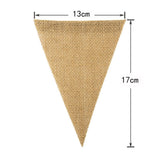 Multi Color  Banner Reusable Burlap Decoration