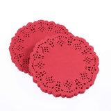 100 Pcs Round Lace Paper Table Linens Napkins for Decoupage, Party, Wedding, and Home Decor