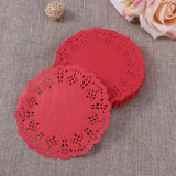 100 Pcs Round Lace Paper Table Linens Napkins for Decoupage, Party, Wedding, and Home Decor