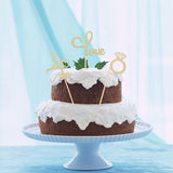 Wedding Cake Decorations 30 Pcs Paper Cake Toppers for Couples Wedding Cake Decorating Supplies