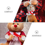 20 Pcs Christmas Knitted Scarf Crafts Household Snowman Cloth