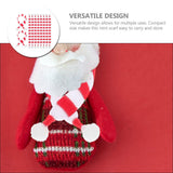 20 Pcs Christmas Knitted Scarf Crafts Household Snowman Cloth