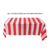 4 Pcs Circus Tablecloth Ornament Birthday Party Tablecloth Circus Theme Party Stripe Tablecloth