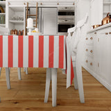 4 Pcs Circus Tablecloth Ornament Birthday Party Tablecloth Circus Theme Party Stripe Tablecloth