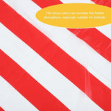 4 Pcs Circus Tablecloth Ornament Birthday Party Tablecloth Circus Theme Party Stripe Tablecloth