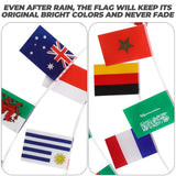 5 Sets of Countries String Flags Soccer Party Banners Soccer Themed Party Banners String Flags