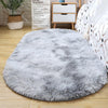 Fluffy Oval Rug for Bedroom Soft Tie Dye Area Rugs, Shaggy Colorful Rug for Kids Room,  5.2 x 1.9ft Tie-Dye