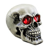 LED Skull Statue Light with LED Light Up Eyes Halloween Skulls Heads Night Light Skull Prop Glowing Skull Prop Decor for Horror Haunted House Party Dress Up Halloween Decor (A)