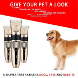 Wireless Pet Grooming Scissors - Tuhao Golden, ABS, 18.5cm, 5-Speed Adjustment, Dual-Purpose Charging